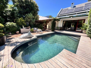 Garden oasis in the village